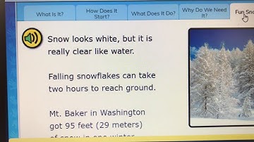 PebbleGo Database - Snow