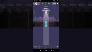 988FM 101.0MHz RDS info show on SDR Touch app screenshot 2