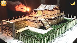 How To Make MatchStick Mini House | Match Stick House Fire |