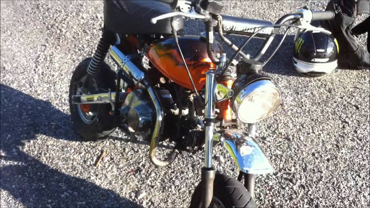 Honda Monkey Rev Limiter on vs off YouTube