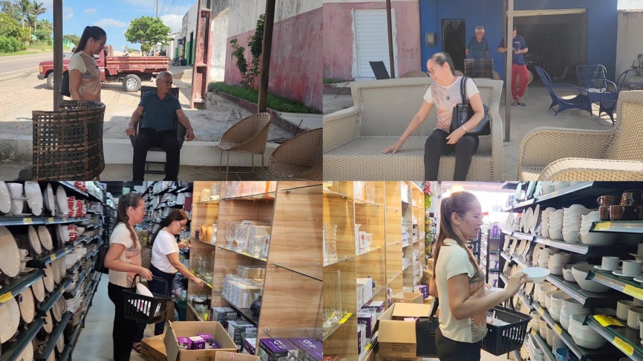 Começamos montar a casa// cadeiras para varanda + utensílio de cozinha 