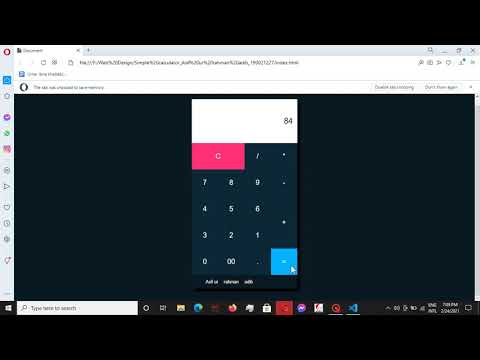Simple calculator with javascript