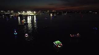 Gathering at American Legion Madeira Beach Florida for Christmas Boat Parade.  12.9.23