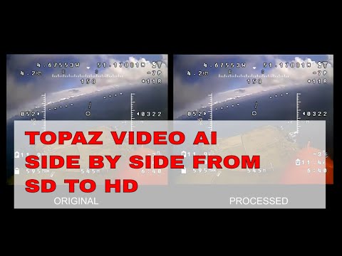 Topaz Video AI | Side by Side SD to HD conversion