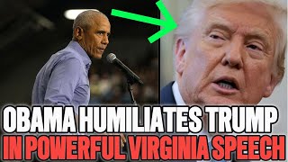 Obama SHUTS DOWN Trump in FIERY Virginia Speech
