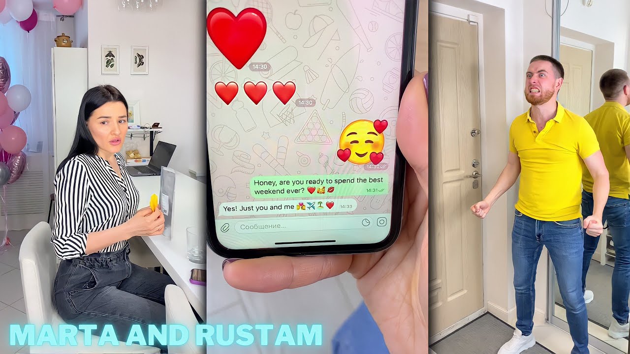 Maria Rustam He Cheated On Her 💔 Bad Liar || Marta and Rustam funny video 2022 - YouTube