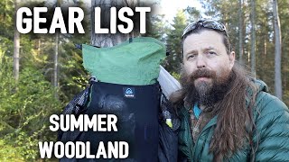 Backpacking Gear List  what to bring for a woodland overnighter