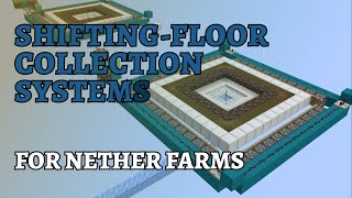 SHIFTING FLOOR based Collection Systems for Nether Farms - Minecraft