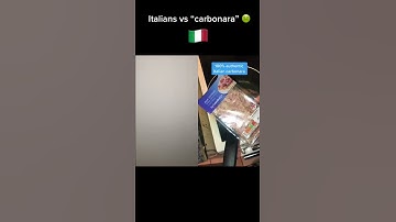 Thumbnail of Italians reacting to WRONG CARBONARA 😱 #shorts