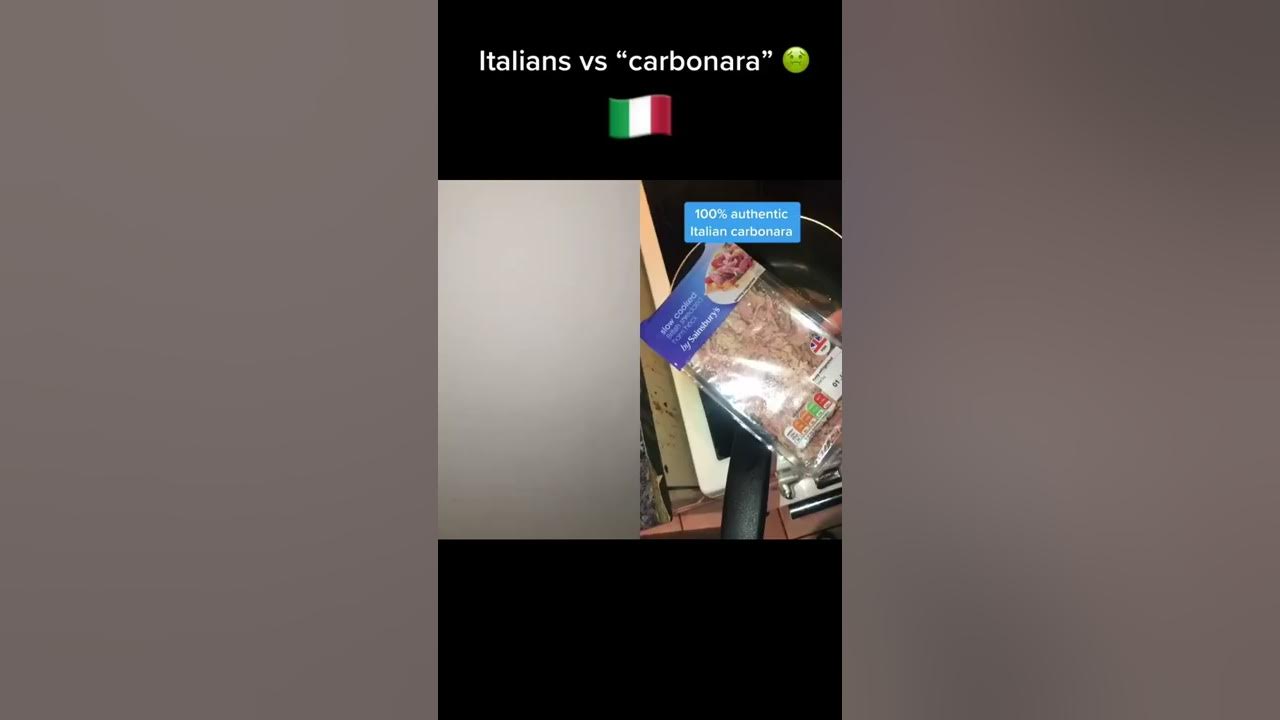 Italians reacting to WRONG CARBONARA 😱 #shorts