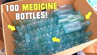 Is This Too Many Bottles? Unboxing Hundreds of Antique Medicine Bottles and Art Deco Sodas!!