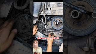 How to Change an Accessory Belt Easily #mechanics #cars #workshop