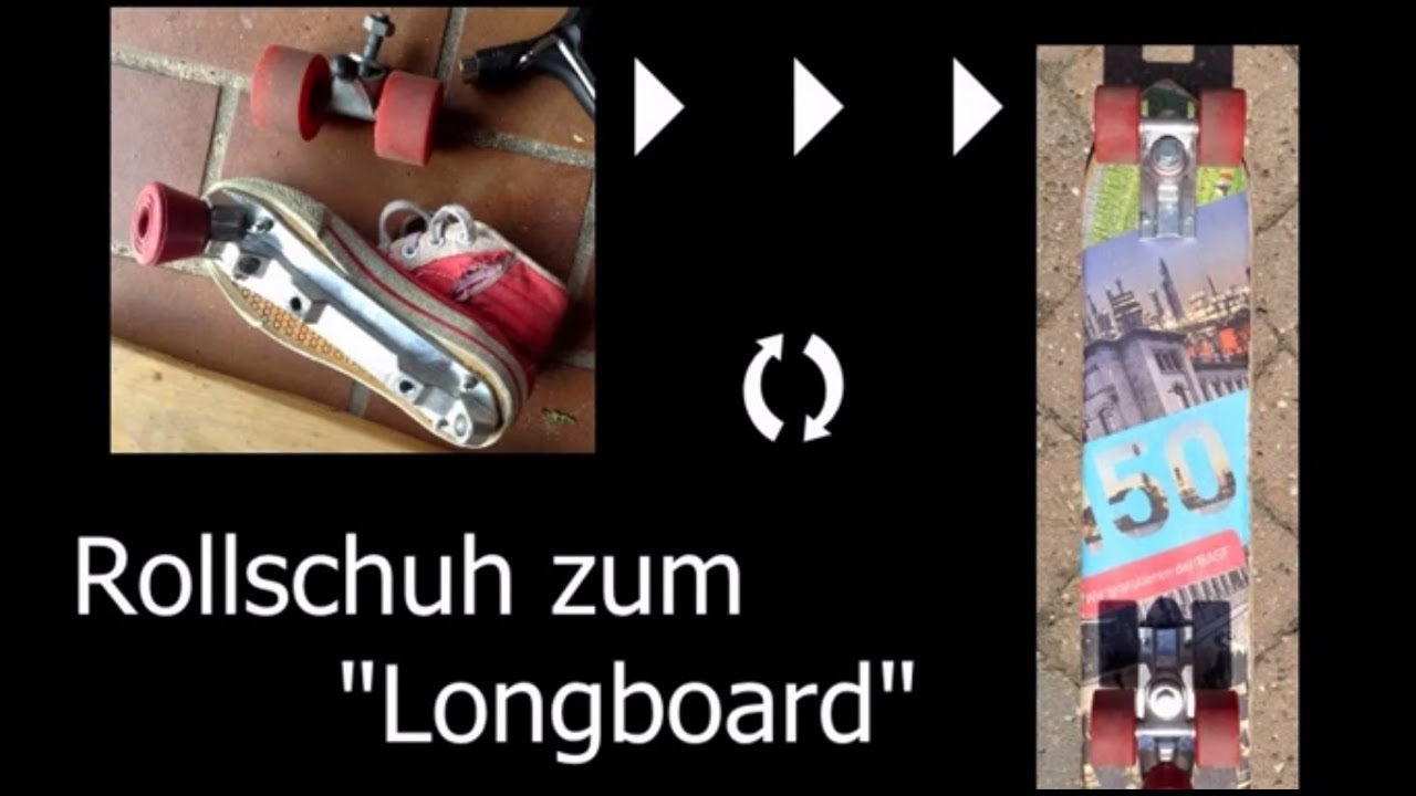 Billigstes Longboard Bauen Aus Rollschuhen! YouTube