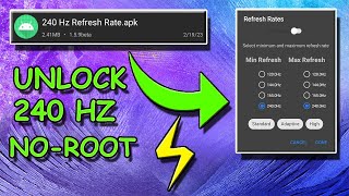 ⚡ UNLOCK 240 Hz Refresh Rate on Android Without Rooting! 🤯 screenshot 2