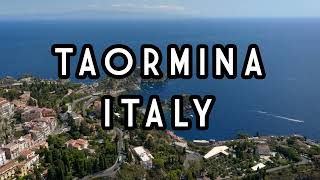 Taormina by drone 🇮🇹 The Balcony Over the Sea | Aerial stock footage
