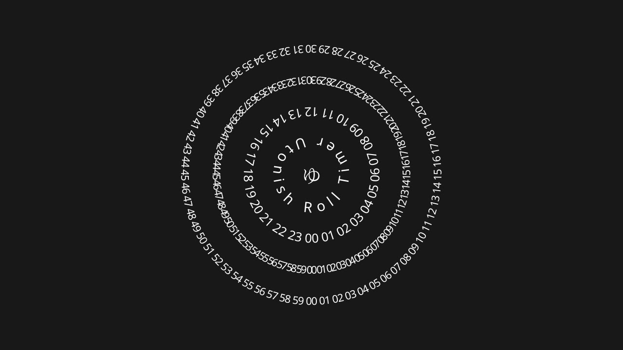 24 Hour Countup Roll Timer
