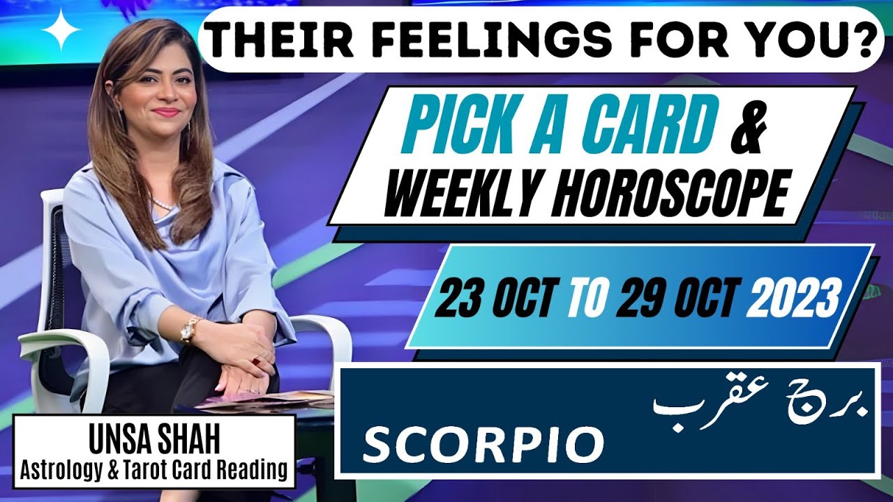 Weekly Horoscope & Pick a Card For Scorpio 23 Oct to 29 Oct 2023