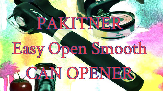 Can Opener Smooth Edge, Enteenly Stainless Steel Manual Can Opener