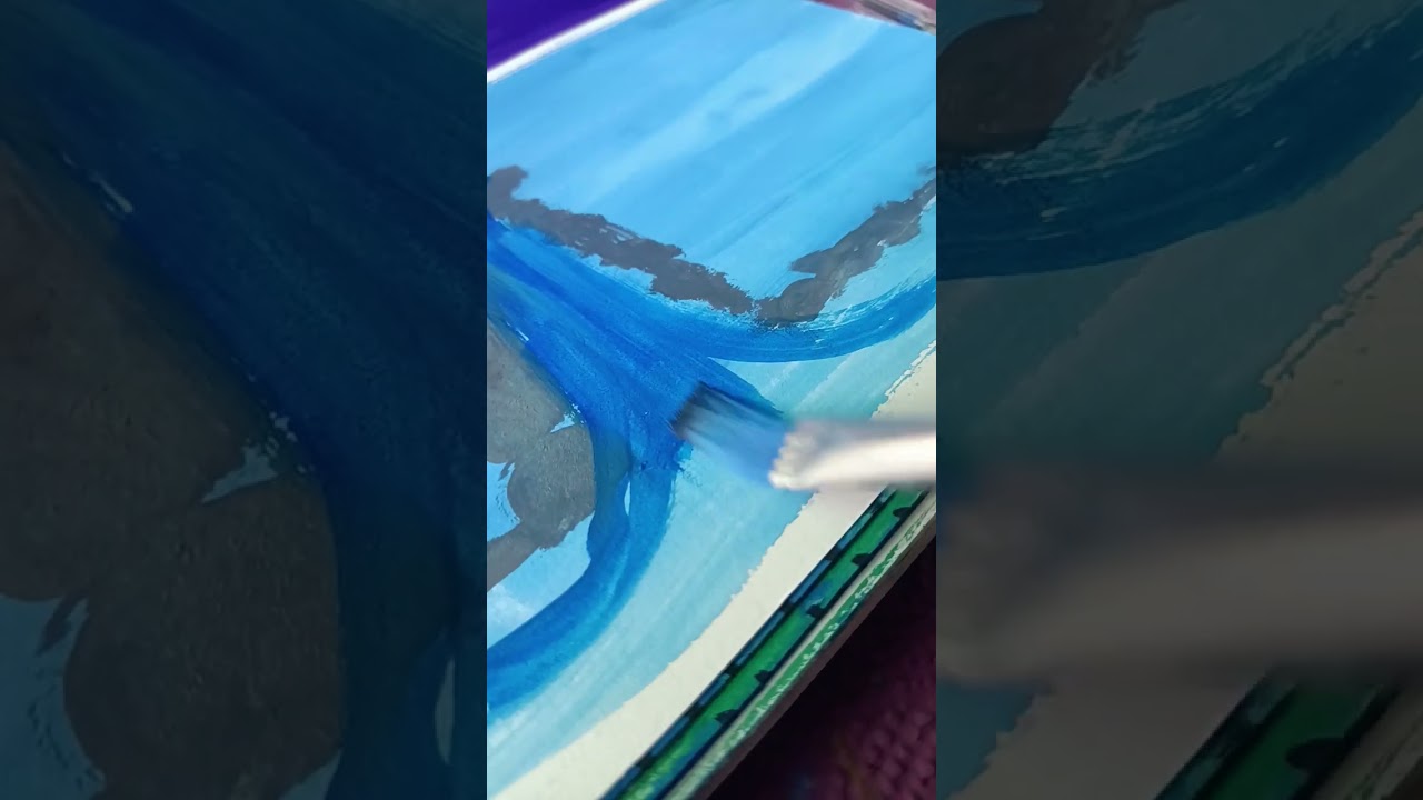 do you like my waterfall? # let's draw with me