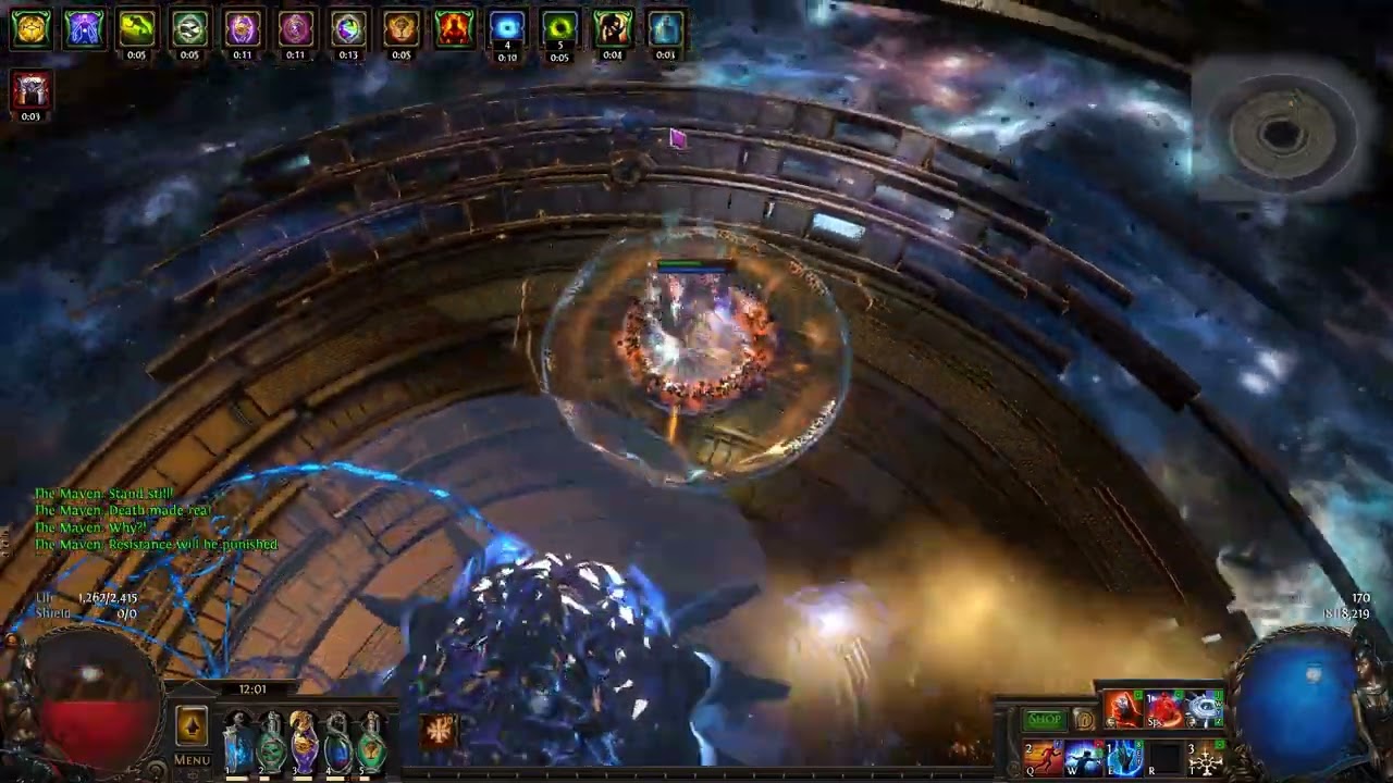 Poe 3.18 Scion Arcane cloak EOW VS Uber  Maven