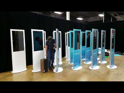 A Vinyl Wrap on an Interactive Kiosk Rental from ABCOMRENTS!