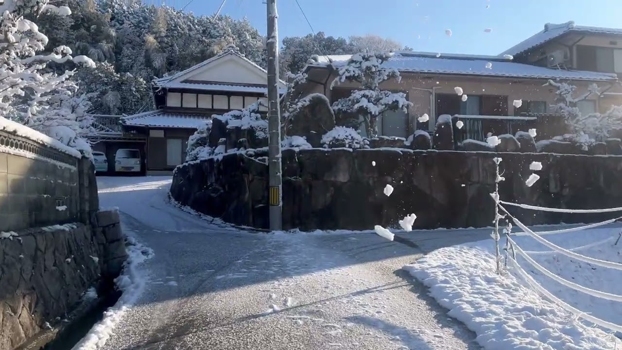 Quiet Morning After Snow | Rural Japan Walk [4K]