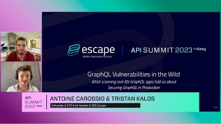 GraphQL Security Vulnerabilities in the Wild | API Summit 2023