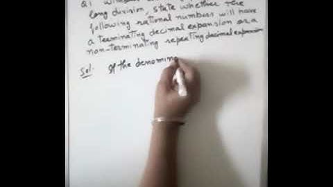 13 / 3125 will have terminating decimal or non terminating decimal expansion.