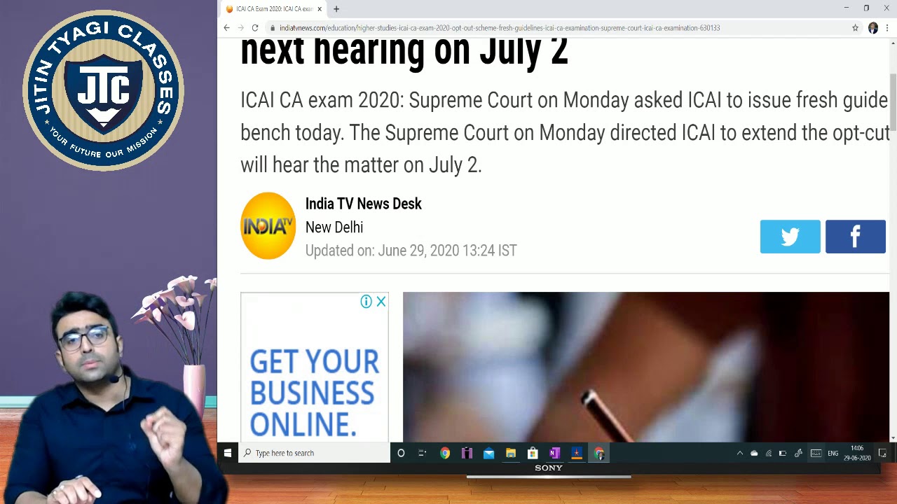 LATEST UPDATES ON CA EXAM // FINAL DECISION ON 2ND JULY // ICAI // OPT OUT SCHEME IS AVAILABLE