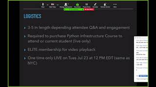 Oanda Forex API Python workshop Q and A webinar session