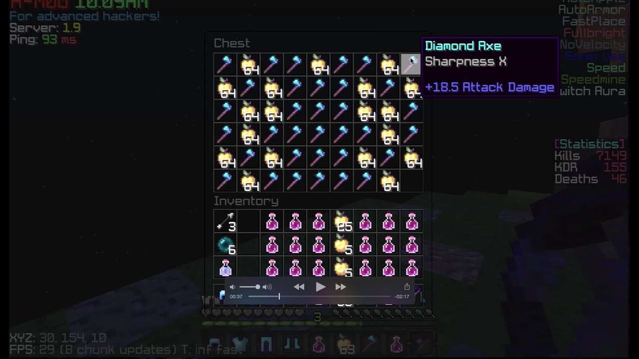 Minetime OP PVP | X Axe Update - March 2016