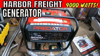 Harbor Freight Predator 9000 Watt Generator:  Unboxing and Assembly