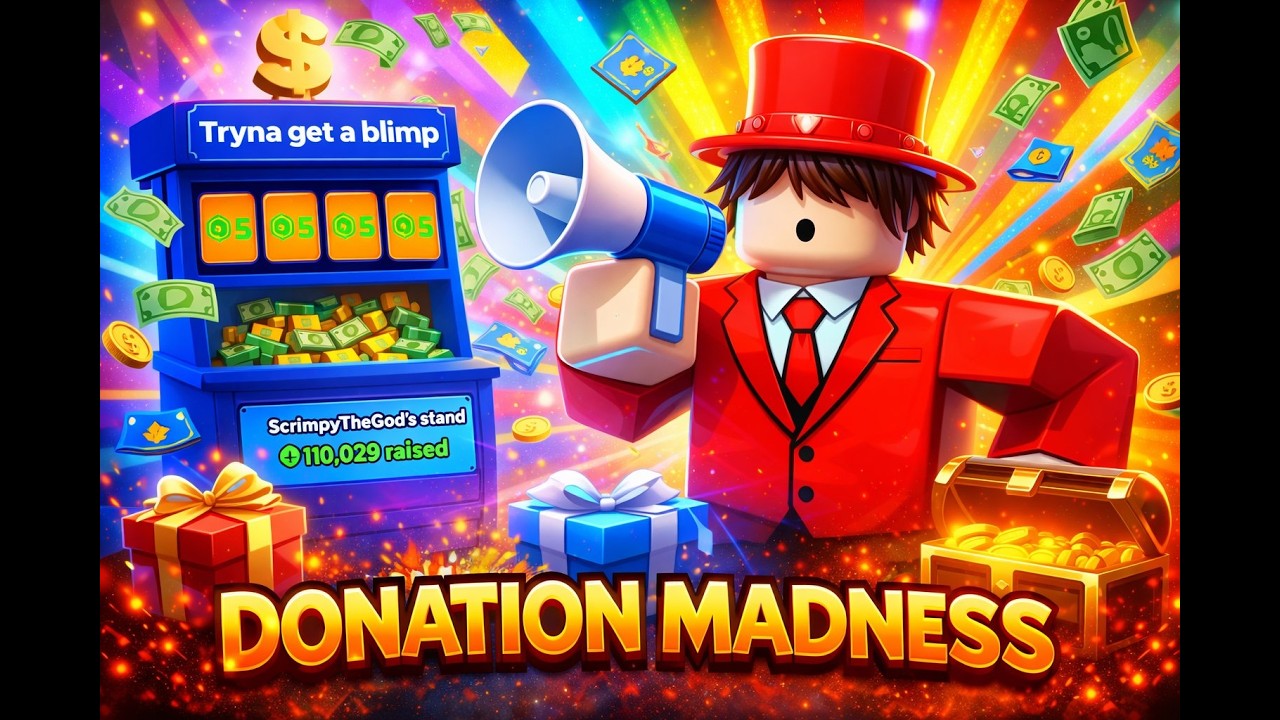 I joined a Donation Madness in Pls Donate