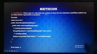 Java StringTokenizer Class