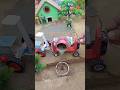 Mini Tractor Cement Mixer Machine Working | Amazing Toy Construction 🏗️ Hulk Village Build #Shorts