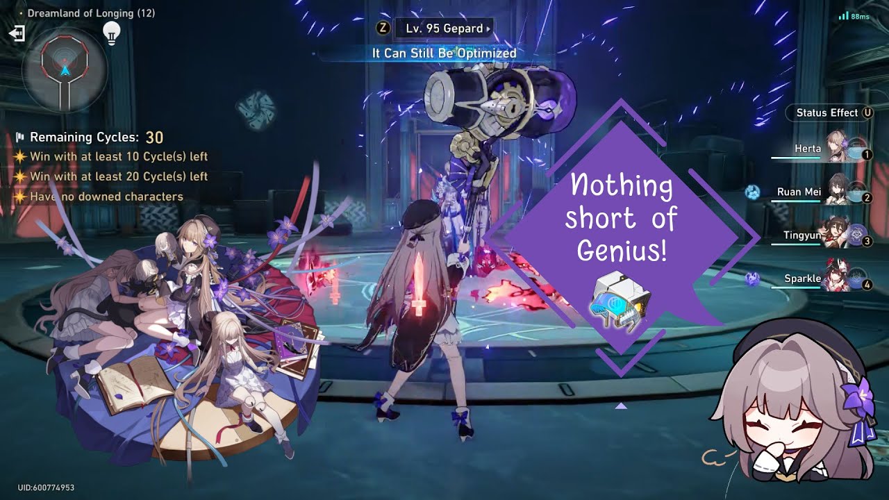 4* AoE Queen Herta 0-Cycles Gepard - Honkai: Star Rail | Memory of Chaos 12.1 v2.0