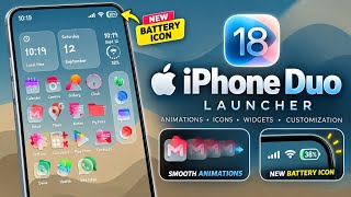 iPhone Duo Experience on Android! 🚀 New Launcher + Battery Icon screenshot 5