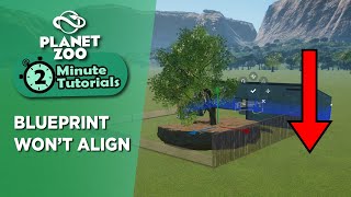 Celebrity Blueprints won't align with ground | 2 minute tutorial | Planet Zoo Net Worth