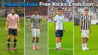 PAULO DYBALA Free Kicks From PES 2013 to 2022
