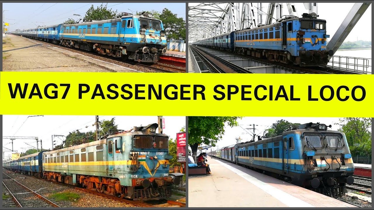 WAG7 PASSENGER SPECIAL LOCO Compilation of Indian Railways [Full HD]