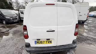 Nu67Tvn-67 Plate Peugeot Partner Berlingo S L2 1.6 Hdi 12 Months Mot 90K Euro 6 No Vat