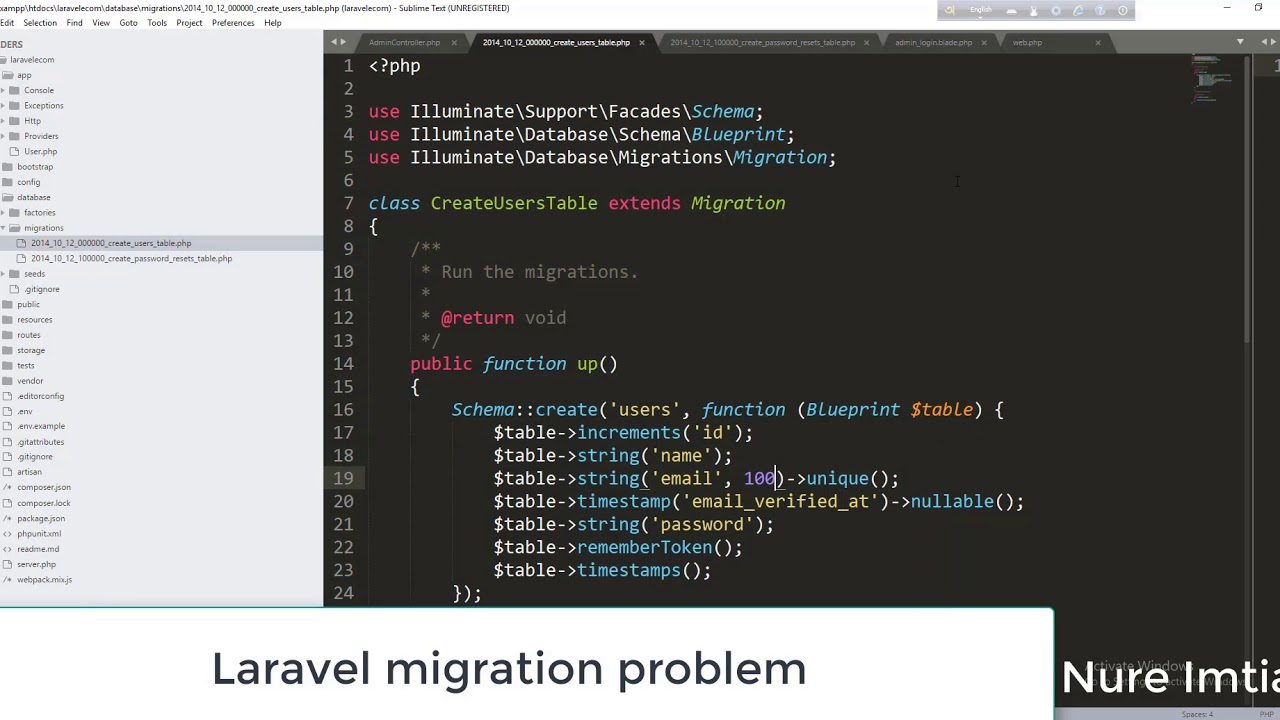 Laravel Migrate Error|| [Pdo Exeception] Solution