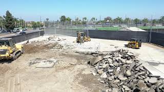 OCC Recycling Center Demolition with Caterpillar Tier 4 Heavy Equipment