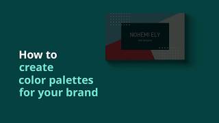 How to create color palettes for your brand