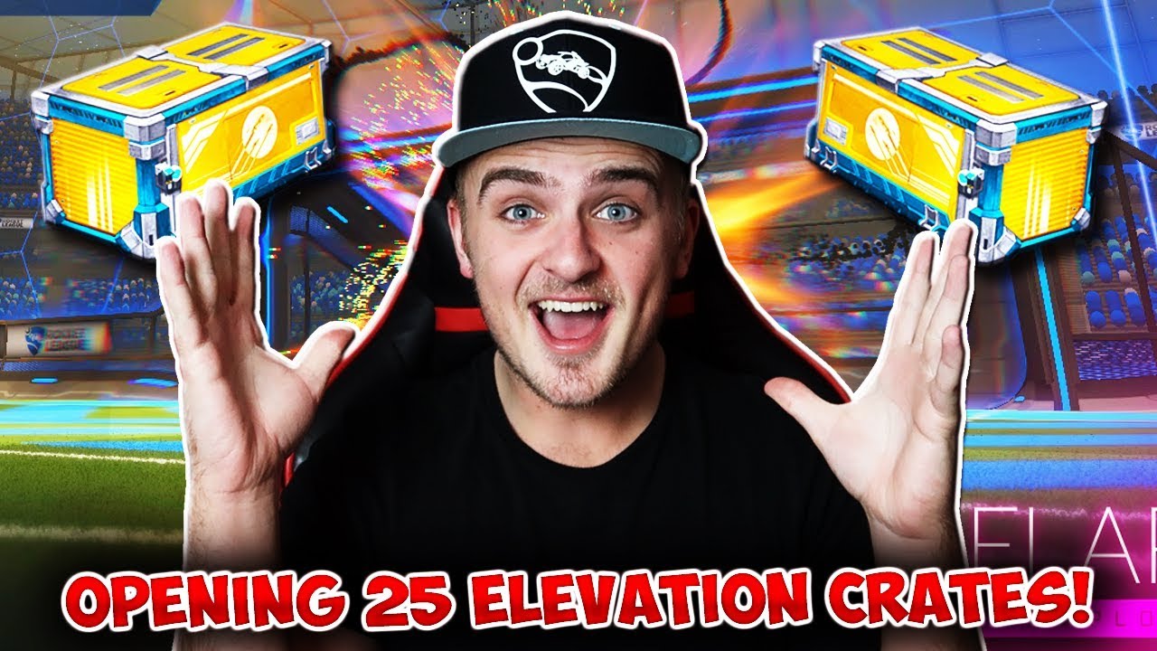 The Crate Luck Is Still INSANE! | Opening 25 BRAND NEW Elevation Crates in Rocket League!