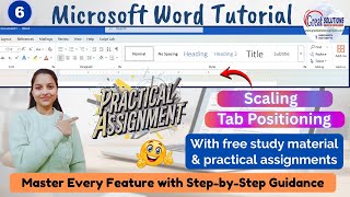 MS Word Tutorial | Learn Tab Scaling in MS Word | Tips & Tricks which make document faster. screenshot 5