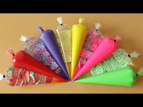 Making Slime with Piping Bags! Most Satisfying Slime Video★ASMR★#ASMR #PipingBags