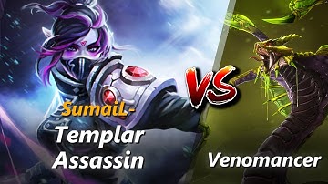 How to Templar Assassin mid vs Venomancer (feat. SumaiL-) | First 10 minutes