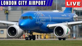 🔴LIVE London City Airport Plane Spotting | Steep Approach & Climbs | LCY 03/04/26