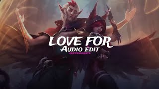 LOVE FOR (Slowed & Reverb) ∿ QMIIR [Audio edit]